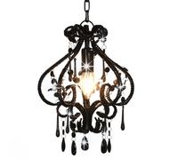 Plafonnier - vidaXL - Perles - Noir - Rond - E14