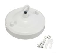 Plafonnier vintage en métal pour support de lampe E27 Blanc | Convient aux ampoules E27, aspect laiton vintage, construction en métal, facile à moderniser, style classique