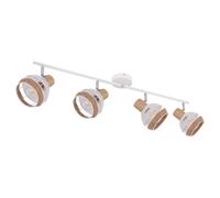 Plafonnier vintage spot spot bar réglable look bois salon éclairage lampe cage Globo 54021-4