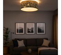 Plafonniers design GOLD éclairage de salon lampe poinçonneuse décorative Globo 15359D