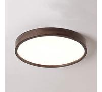 Plafonniers LED, Lumières LED en bois de noyer, Lampes de chambre ultra-minces en bois de style japonais, Lampes de salon rondes en bois massif, Grande taille ultra-mince, Salon, Bureau, Chambre,