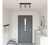 Plafonniers Vidaxl Avec Abat-Jour En Verre Réglable Anthracite E27