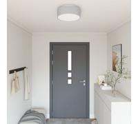 Plafonniers Vidaxl En Tissu Gris Ø 38 Cm E27
