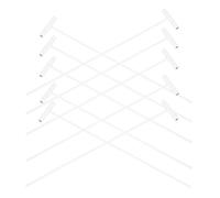 PLAFOPE 10 Barres de Porte à Oiseaux en Fer Blanc pour Cages à Pigeons, Système Unidirectionnel, Installation Facile, Accessoires pour Race Pigeon et Piège à Fil D'entrée
