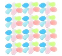 PLAFOPE 100 Pièces Galets Décoratifs Phosphorescents Colorés pour Jardin et Aquarium Lot de Résine Lumineuse pour Ambiance Nocturne Extérieure Couleur Aléatoire