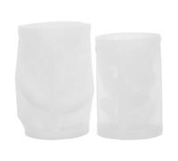 PLAFOPE 2 Pièces Moules en Silicone 3d Halloween pour Crânes, Résine et | Démoulage Facile, Surface Lisse et Antiadhésive, Blanc, Lot de Deux Pièces pour Fêtes Thématiques