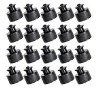 PLAFOPE 20 Pièces Bouchons Push-Pull pour Bouteilles de Sport Noirs en PE Réutilisables, Étanches et Anti-débordement, Adaptés pour Usage Domestique