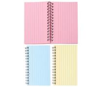 PLAFOPE 3pièces Spiral Notepads Index Cards Small Notebooks Portable Office Memo Pads For Planning And Note Taking