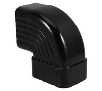 PLAFOPE Adaptateur de Gouttière Accessoire Moderne en Alliage D'aluminium Noir, Connecteur Solide et Polyvalent pour Canalisation D'eau de Pluie pour Drainage