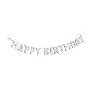 PLAFOPE Bannière Anniversaire Scintillante Décoration Joyeux Anniversaire Papier Avec Lettres Brillantes Pour Fête Et Événements Idéale Pour Mur Salle De Séjour Et Entrée