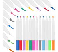 PLAFOPE Black Board Marker Pens 24Pcs Plastic Erasable Lightweight Writing Tools for Paper and Glass Holiday Use