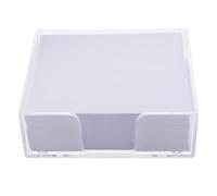 PLAFOPE Bloc-notes Transparent en Papier Blanc Non Adhésif avec Extraction Facile, pour Messages Maison Bureau, Format Pratique et Polyvalent