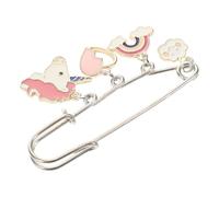 PLAFOPE Broche en Alliage de Zinc avec Pendentif Cœur, Épingle à Paquet Rapide et Facile à Utiliser, Design Cartoon Adorable pour Femmes, pour Fêtes et Anniversaires