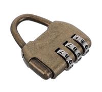 PLAFOPE Cadenas à Combinaison en Alliage de Zinc Or Facile à Utiliser Vintage Résistant Rouille pour Casier et Valise Verrouillage par Code Classique