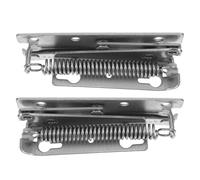 PLAFOPE Charnières à Ressort en Ciseaux 90° pour Portes de Placard et Penderie, Acier Argenté, Mécanisme de Ressort, Mouvement Fluide, Support de 90°, 1 Paire