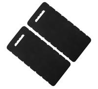 PLAFOPE Coussin de Genoux de Jardinage Eva Noir 2 Pièces pour Extérieur | Lot de 2, Usage Tapis de Peinture et Moquette, Structure Souple Peu Cassante, Peu Déformable