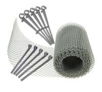 PLAFOPE Filet Protection les X en de 6m 16cm Gouttière Feuilles Pvc Filtre Polyvalente pour Gouttières de Toit Débris pour Différentes Installations Domestiques