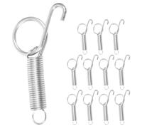 PLAFOPE Lot de 12 Crochets à Ressort en Acier Inoxydable Taille Grosse pour Portes de Cage à Lapin et Oiseaux Fixation Sécurisée et Compatible Cages Métalliques Petits Animaux Usage