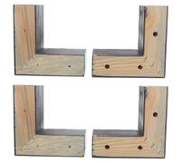PLAFOPE Pieds de Meuble en Bois Massif L 14,5cm X H 8cm pour Canapé et Table, Lot de 4 Pièces Robustes, pour Réparation et Bricolage de Mobilier