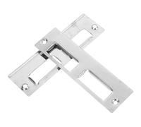 PLAFOPE Plaque de gâche pour portes intérieures, cache-verrou en fer, plaque de sécurité pour porte en bois, 2 sets, finition antique, épaisseur 0.8 mm, vis 35-45 mm