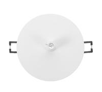 PLAFOPE Plaque de Plafond Encastrée Ronde en Métal Blanc pour Spot Encastré et Base de Downlight, Installation Facile Support Sécurisé pour Espaces de Vie Modernes