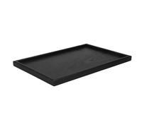PLAFOPE Plateau de Service Rectangulaire en Bois Foncé Facile à Nettoyer, Usage Polyvalent pour Hôtels et Table Basse, Style Rustique et Traditionnel