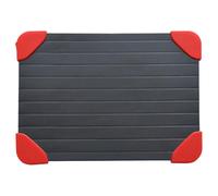PLAFOPE Plateau et Décongélation en Alliage D'aluminium de Décongélation Rapide Noir Gain de Durée Couleur Aléatoire pour Steak et Tranche de Porc