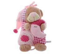 PLAFOPE Poupée Musicale en Peluche pour Bébé D'ours Cartoon, Matériau Doux en Peluche et Coton Pp, Favorise le Sommeil Apaisant Développement Auditif, pour Dormir