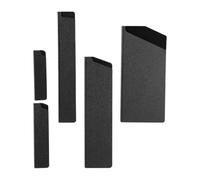PLAFOPE Protège-lames Faciles à Transporter Lot de 5 en Abs pour Couteaux Cuisine Noirs Manchons Souples Protection pour Usage Domestique