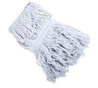 PLAFOPE Recharge de Balai Frange Blanche Réutilisable et Amovible en Plastique et Tissu pour Serpillière de Nettoyage de Sol Résidentiel et Commercial