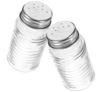 PLAFOPE Set à Sel et Poivre en Verre et Acier Inoxydable, Contrôle Précis du Dosage, Léger, pour Usage Cuisine ou Restaurant Plusieurs styles
