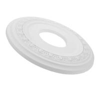 PLAFOPE support de fixation pour luminaire plaque de recouvrement du lustre rosace de plafond 12 pouces ronde blanche PU pour installation sans effort au plafond