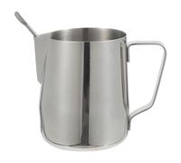 PLAFOPE Tasse à Mousser le Lait avec Poignée Confortable 350ml en Acier Inoxydable Facile à Nettoyer, pour Hôtels et Restaurants