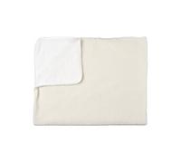 Plaid 120x150cm Tissu Bouclette Crème et Sherpa - IVY -