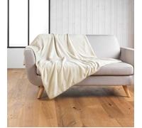 Plaid 125 x 150 cm - Bouclette Unie - Wooly Naturel