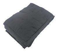 Plaid 150x200 cm CELESTE microfibre points brodés noir caviar