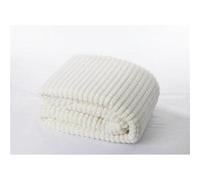 Plaid 3d sherpa, écru l.130 x L.170 cm Beige G