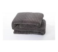 Plaid 3d sherpa, gris l.130 x L.170 cm