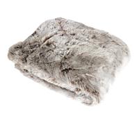 Plaid à poils doux TINN - 130 x 160 cm - Taupe