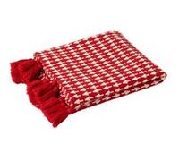 Plaid à Pompons "Sapin de Noël" 130x180cm Rouge Rouge G