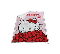 Plaid - AYMAX - Hello Kitty Nœuds Papi - Multicolore - 130x170 cm - Synthétique