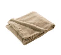 Plaid Wooly 180 x 220 cm beige bouclette 100% polyester - grand format