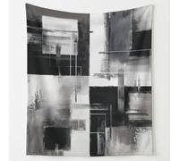 Plaid Canape Ultra Douce 150cm x 180cm, Plaid en Flanelle Confortable Couverture Polaire Décorative Modern Abstract Peint Effet Indispensable Rectangles Motif géométrique Ultra Douce et Légère