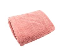 Plaid Chevron rose 130x170 - Amadeus - Rose - Polyester Rose G
