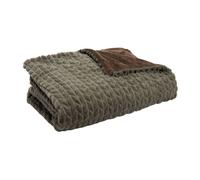Plaid Chevron kaki 130 cm x 170 cm