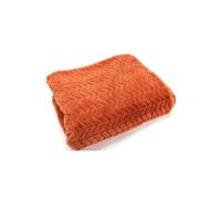 Plaid Chevron orange 130x170 - - Orange - Polyester