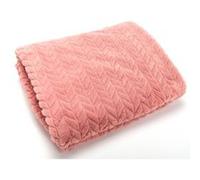 Plaid Chevron rose 130x170 - Amadeus - Rose - Polyester Rose G