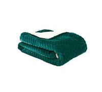 Plaid Chevron-sherpa, vert l.130 x L.170 cm Vert G