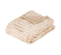 Plaid côtelé Flanelle Fourrure 130 x 170 cm - Atmosphera