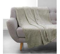 Plaid Couverture Flanelle Baroco Kaki 125 x 150 cm